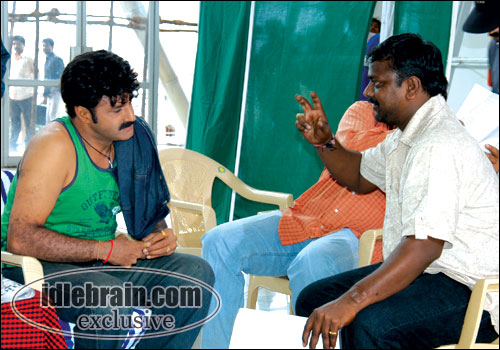bala krishna working stills