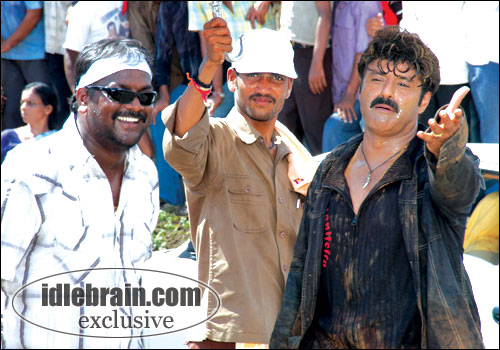 bala krishna working stills