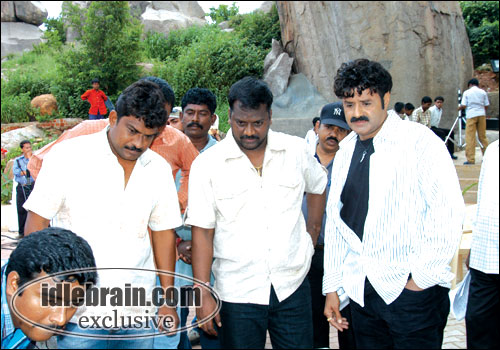bala krishna working stills