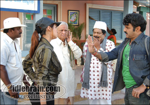 bala krishna working stills