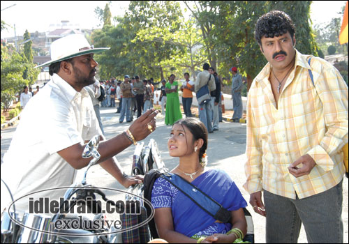 bala krishna working stills