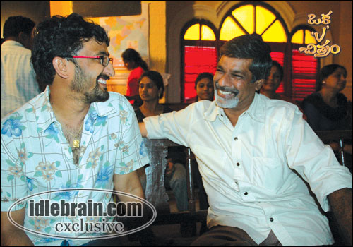 oka vichitram working stills
