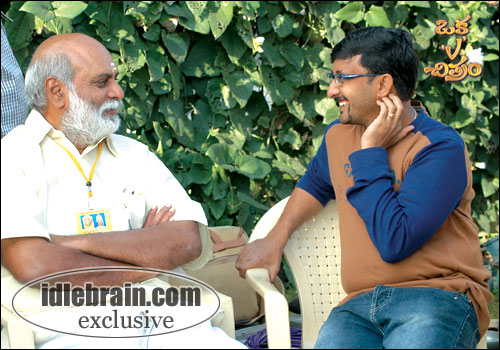 oka vichitram working stills
