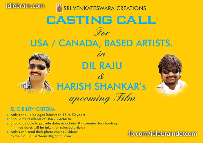 castingcall-dilraju-harishshankar-film.j