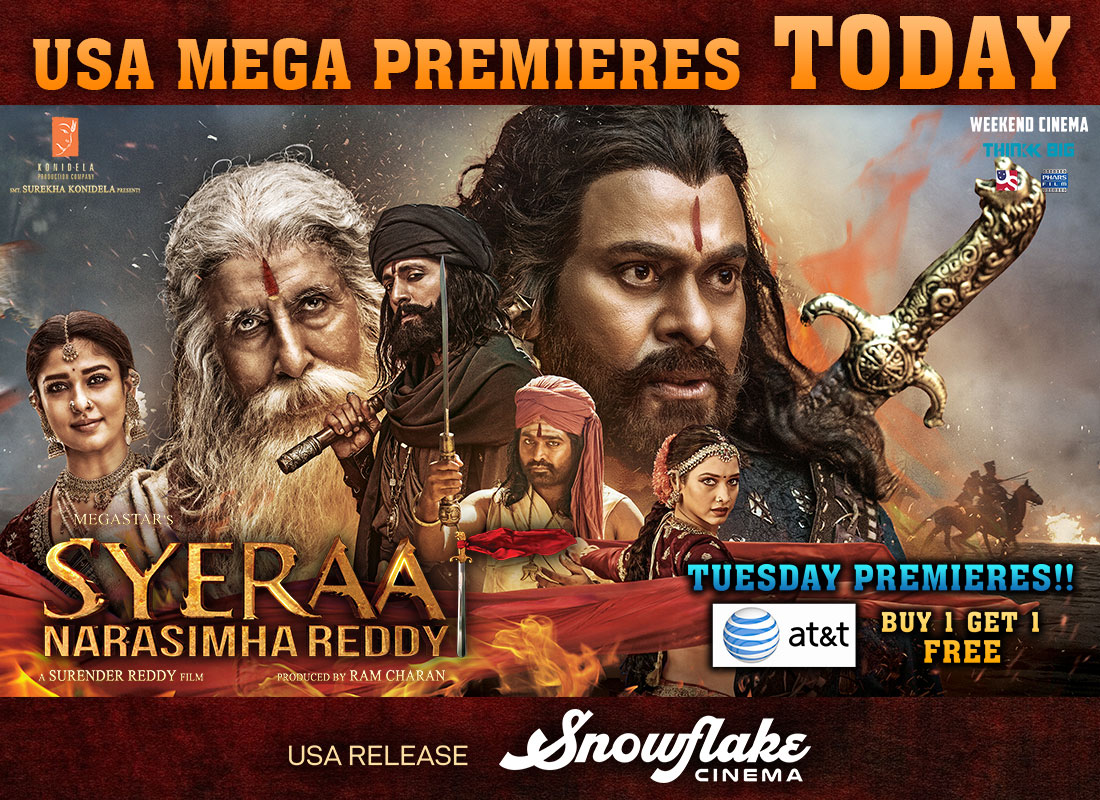 Syeraa USA mega premieres today