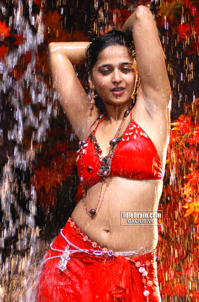 Anusha Shetty in Red Bikini