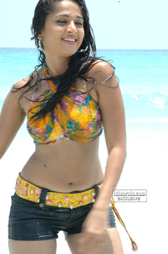 Anuska Shetty in Yellow Bikini
