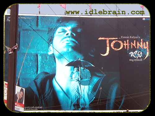 Telugu cinema movie posters - Johnny - Pawan Kalyan, Renu Desai - Allu Arvind Telugu cinema movie posters - Johnny - Pawan Kalyan, Renu Desai - Allu Arvind