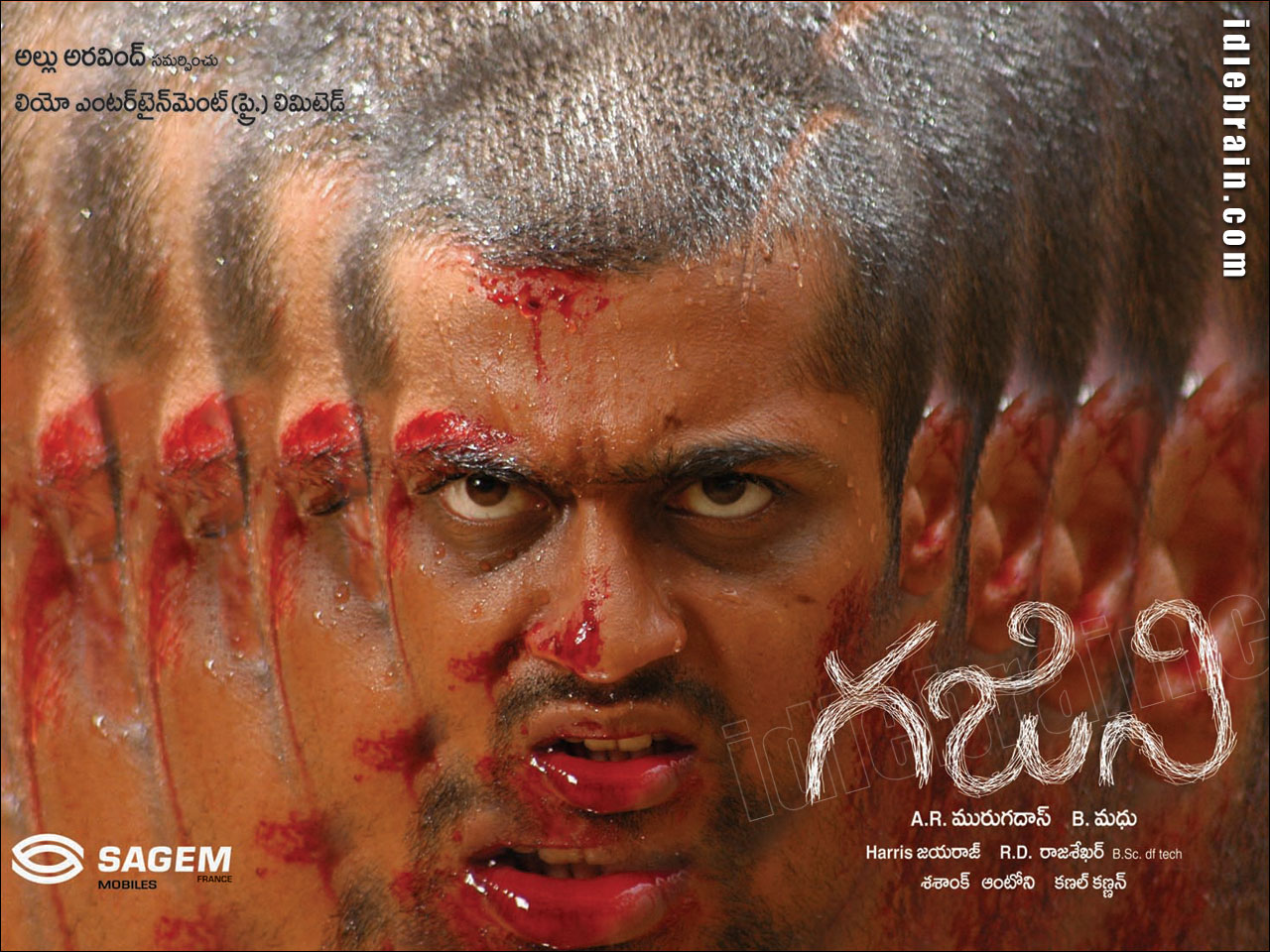Ghajini - Telugu film wallpapers - Surya, Asin Ghajini - Telugu film wallpapers - Surya, Asin