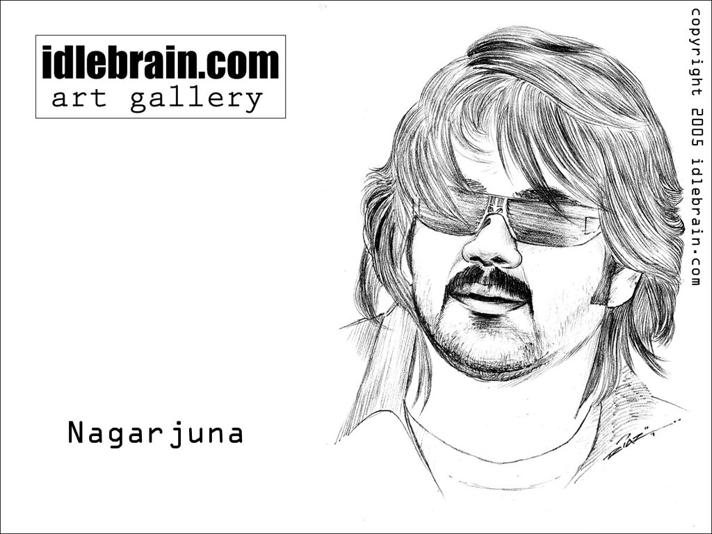 How to draw Hero Akkineni Nagarjuna pencil drawing/Hero Nagarjuna pencil  drawing - YouTube