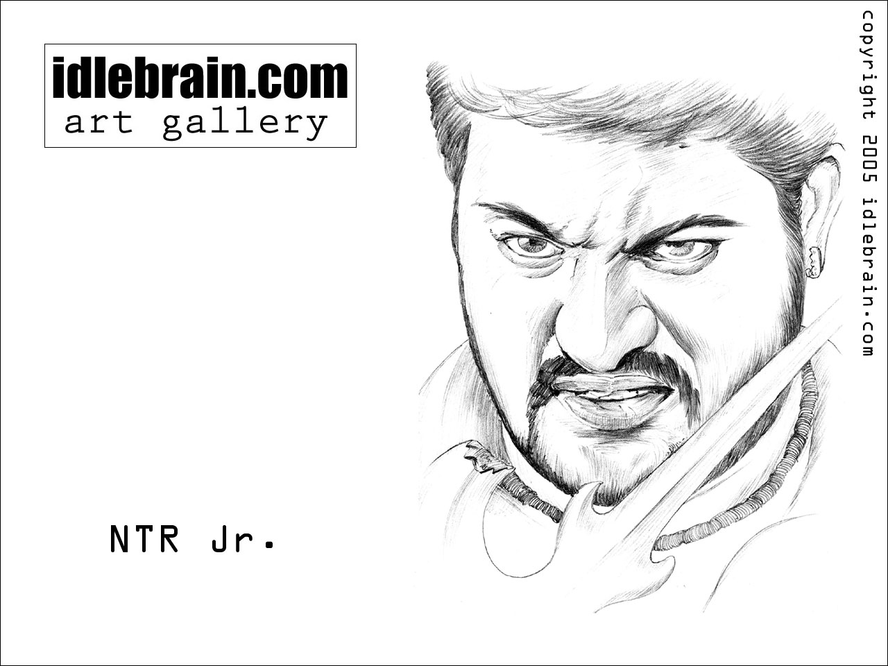 Digital Painting Of Jr Ntr In Naanna Ku Premato | DesiPainters.com