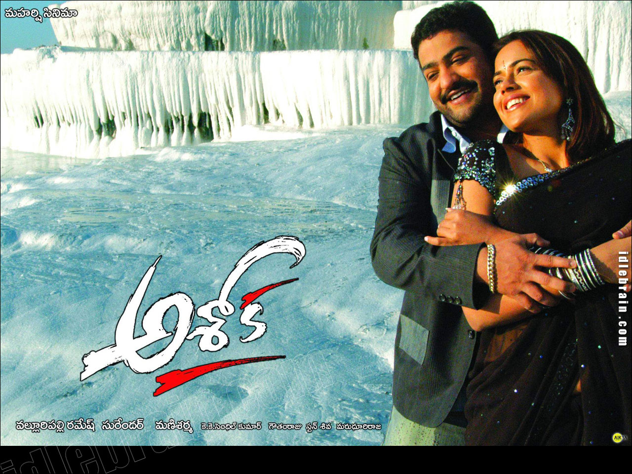 Ashok - Telugu film wallpapers - NTR & Sameera Reddy