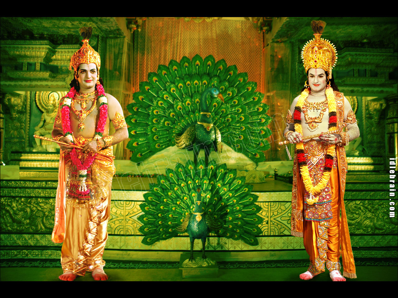 Bala Krishna as Lord Krishna - Telugu film wallpapers - Telugu cinema hero