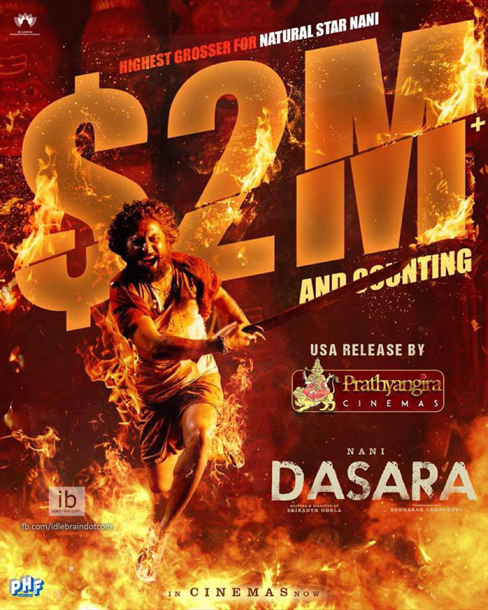 Dasara joins $ 2 million club at US box-office - idlebrain.com