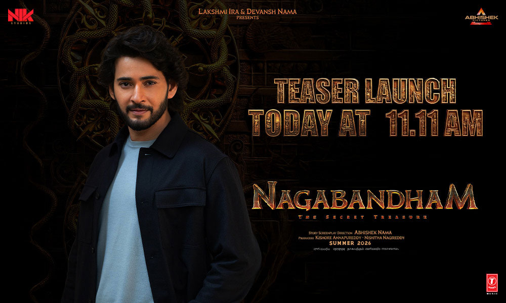 Nagabandham teaser launch today at 11:11 by superstar Mahesh Babu