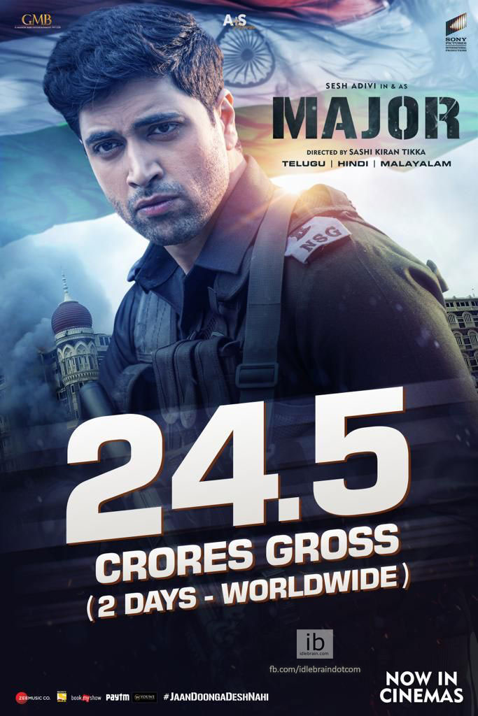 Adivi Sesh’s Pan India Film Major Collects ₹24.5 Crore Gross In 2 Days