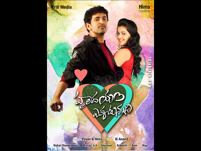 Hrudhayam Ekkadunnadi  wallpapers - Telugu cinema posters -   Krishna Maadhav